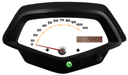 barbwire speedometer faceplate option