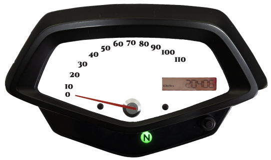 Speedometer faceplate no line option